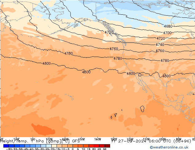 Height/Temp. 1 hPa GFS Fr 27.09.2024 06 UTC