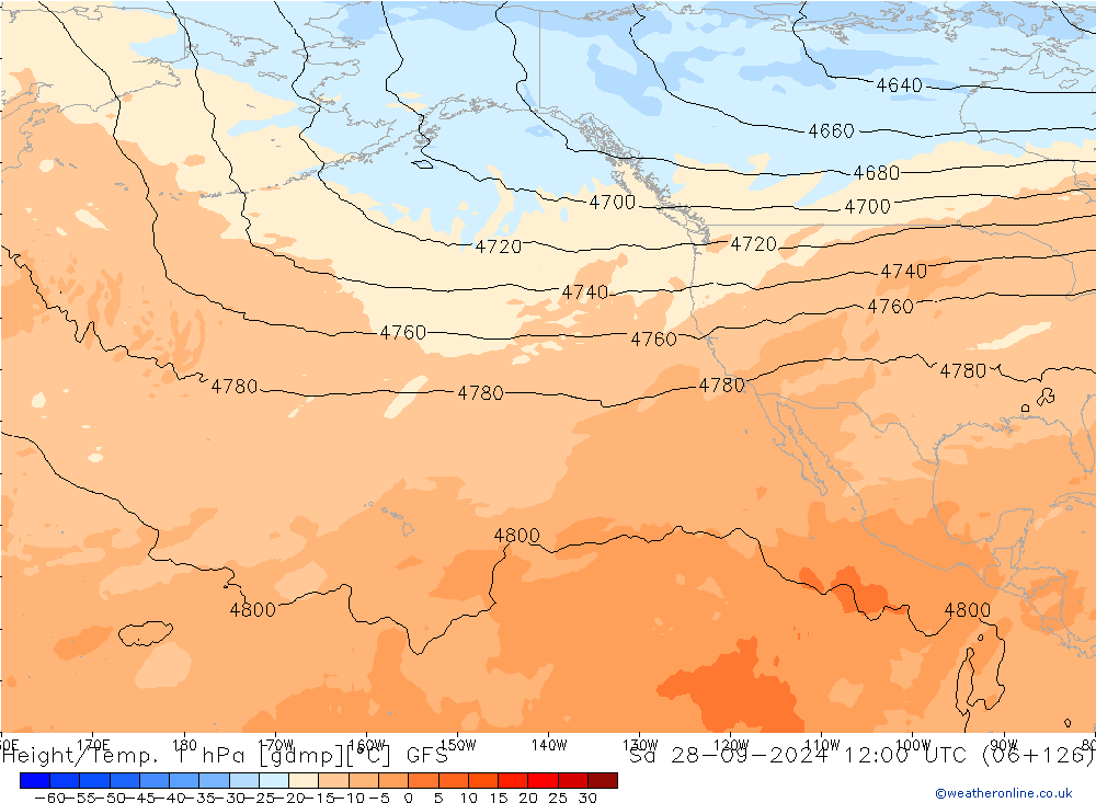 Height/Temp. 1 hPa GFS Sáb 28.09.2024 12 UTC