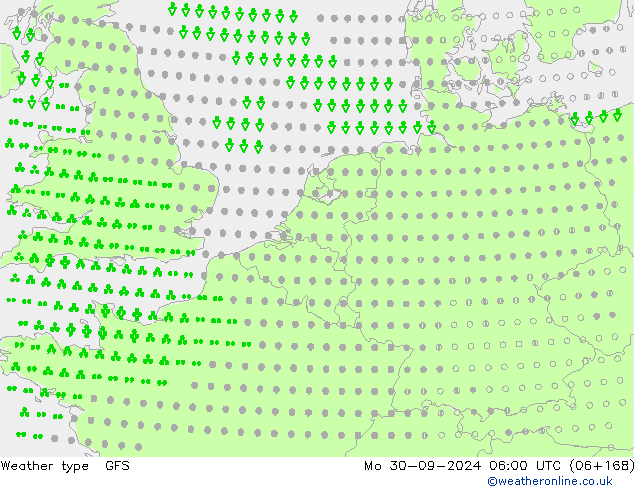 Weather type GFS Mo 30.09.2024 06 UTC