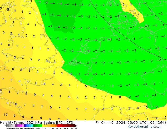 Z500/Rain (+SLP)/Z850 GFS pt. 04.10.2024 06 UTC