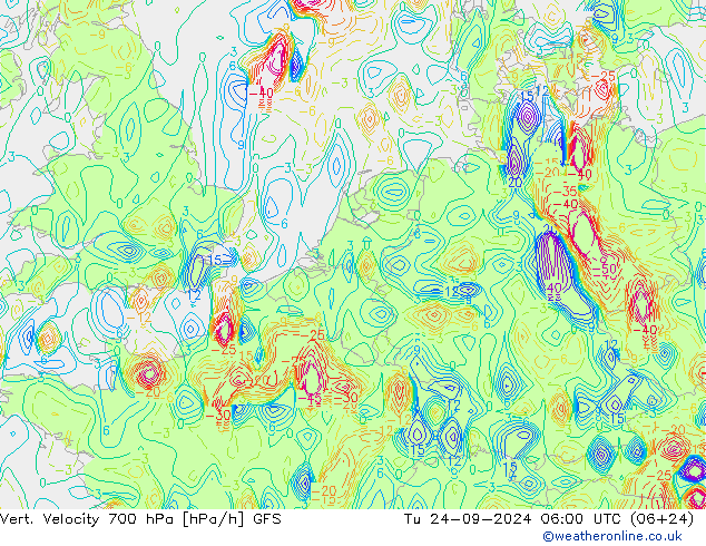 Vert. Velocity 700 hPa GFS mar 24.09.2024 06 UTC