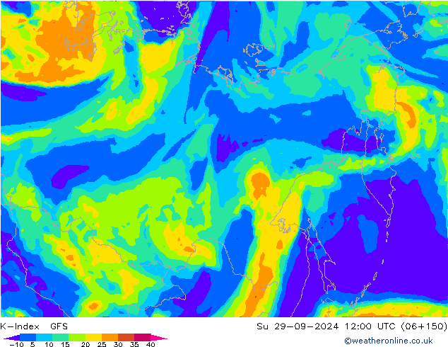 K-Index GFS Su 29.09.2024 12 UTC