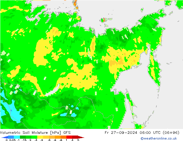 Hacimsel Toprak Nemi GFS Cu 27.09.2024 06 UTC