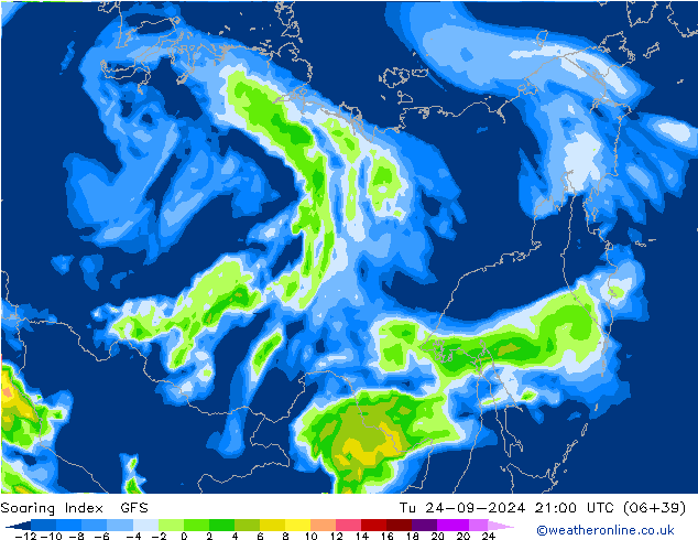 Soaring Index GFS Ter 24.09.2024 21 UTC