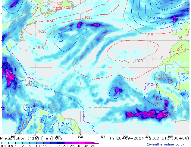  (12h) GFS  26.09.2024 00 UTC