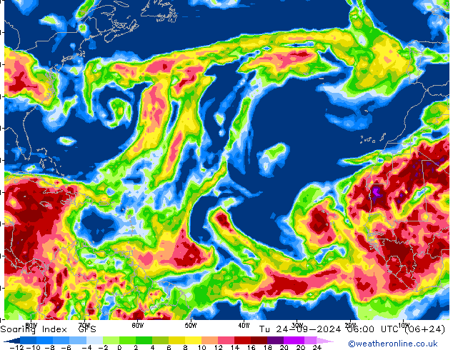 Soaring Index GFS Tu 24.09.2024 06 UTC