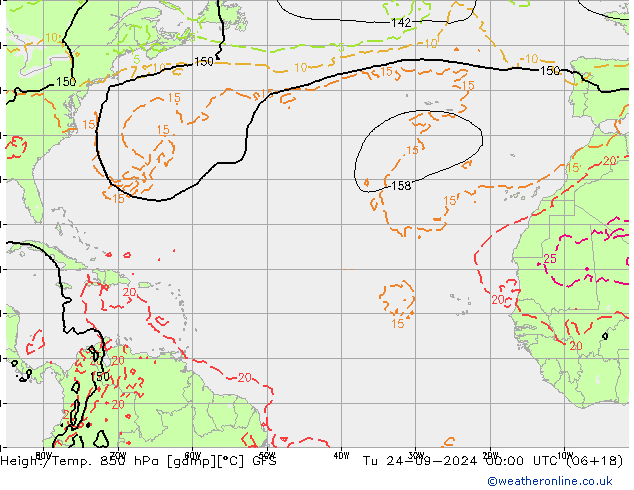 GFS: wto. 24.09.2024 00 UTC