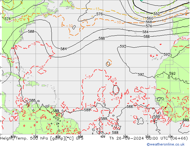 Z500/Regen(+SLP)/Z850 GFS do 26.09.2024 00 UTC