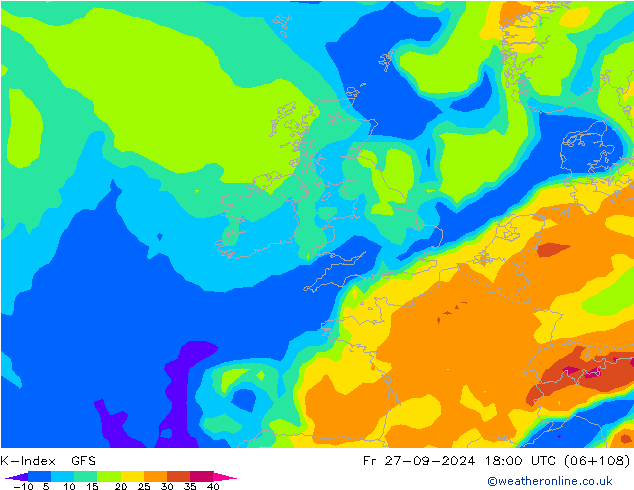 K-Index GFS Sex 27.09.2024 18 UTC