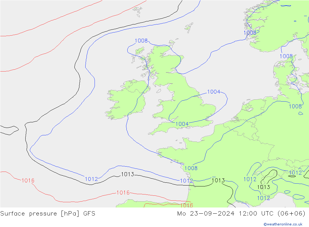 GFS: Mo 23.09.2024 12 UTC