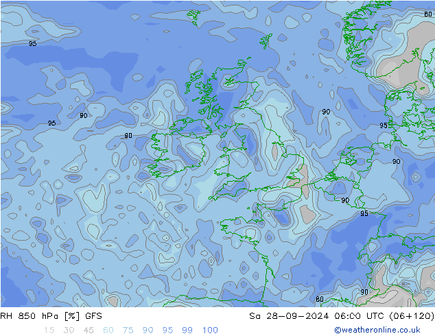 850 hPa Nispi Nem GFS Cts 28.09.2024 06 UTC