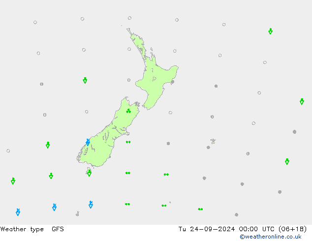 Weather type GFS Tu 24.09.2024 00 UTC