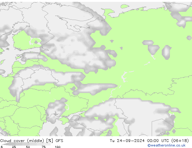 Bulutlar (orta) GFS Sa 24.09.2024 00 UTC