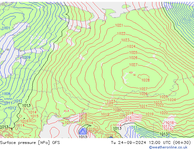 GFS: Tu 24.09.2024 12 UTC