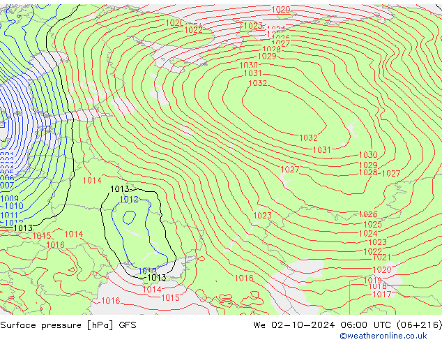 GFS: mer 02.10.2024 06 UTC