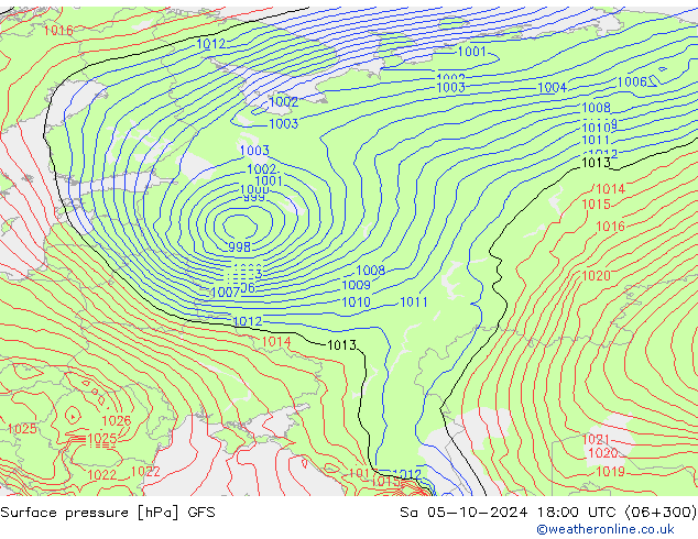 GFS: Sa 05.10.2024 18 UTC