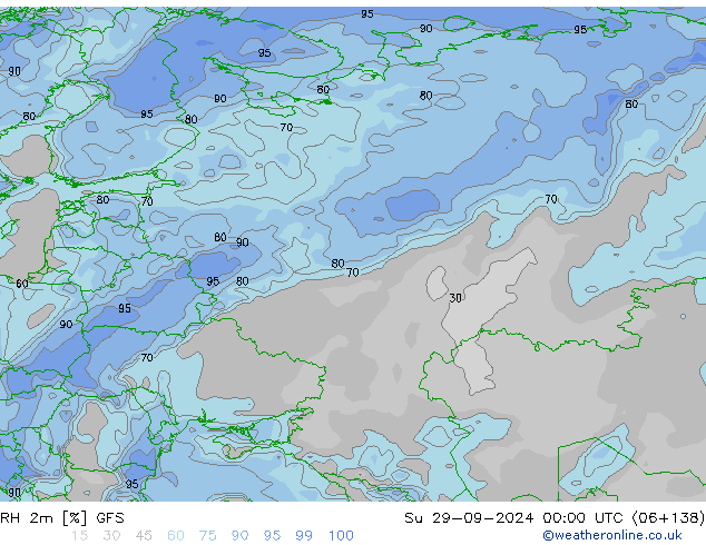 RH 2m GFS So 29.09.2024 00 UTC