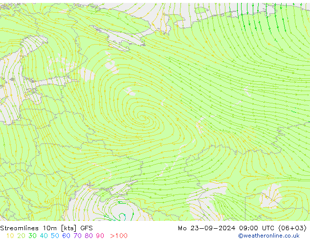  10m GFS  23.09.2024 09 UTC