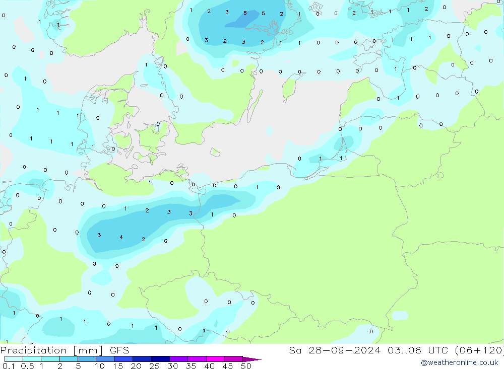 precipitação GFS Sáb 28.09.2024 06 UTC