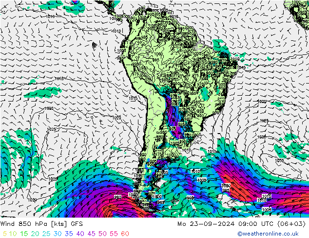  850 hPa GFS  23.09.2024 09 UTC