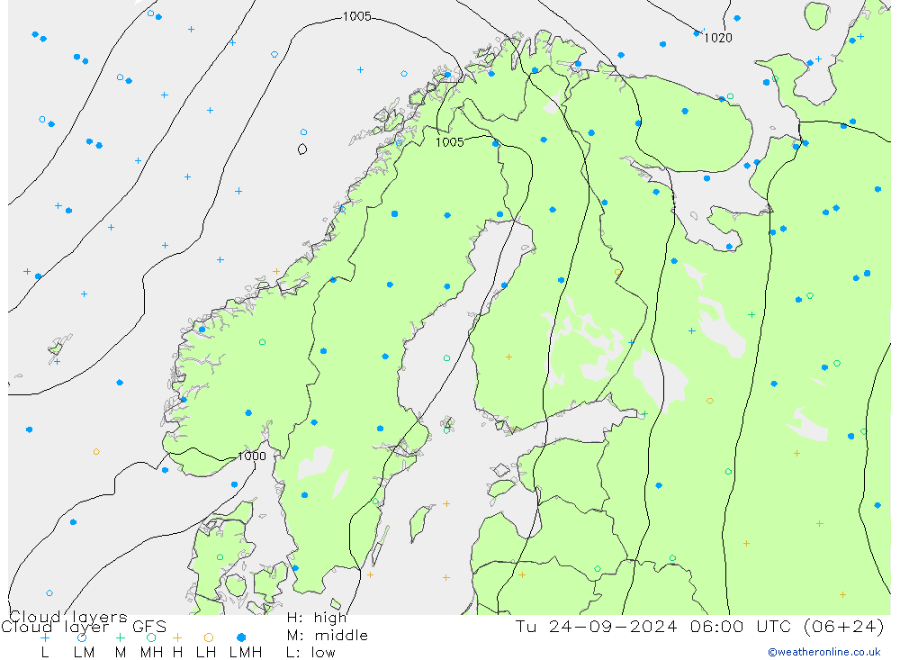 Cloud layer GFS mar 24.09.2024 06 UTC