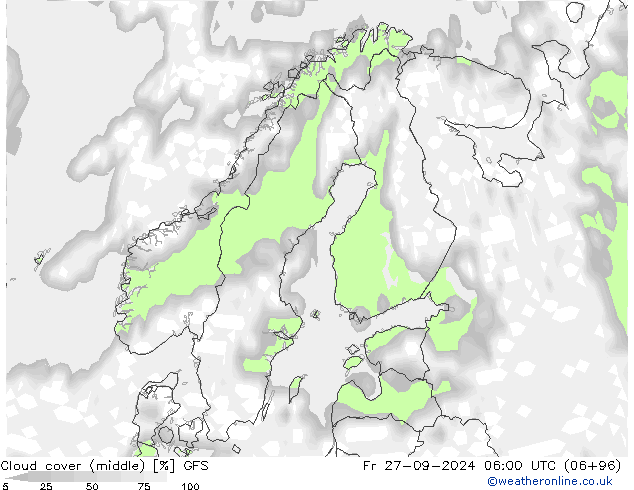 nuvens (médio) GFS Sex 27.09.2024 06 UTC