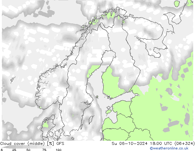 облака (средний) GFS Вс 06.10.2024 18 UTC