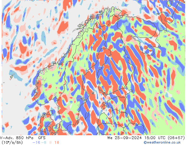 V-Adv. 850 hPa GFS wo 25.09.2024 15 UTC