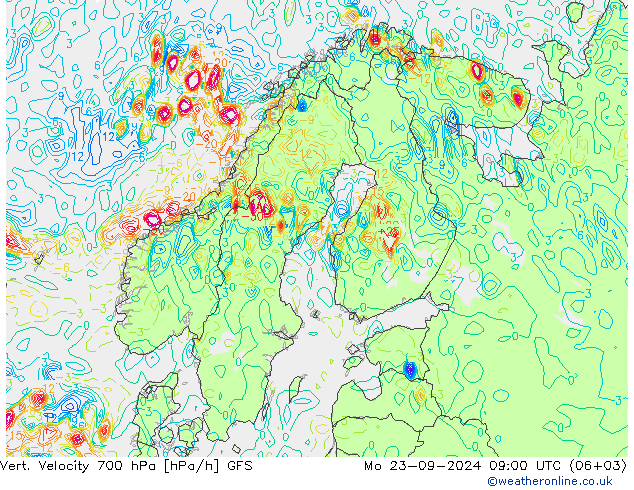 Vert. Velocity 700 hPa GFS  23.09.2024 09 UTC