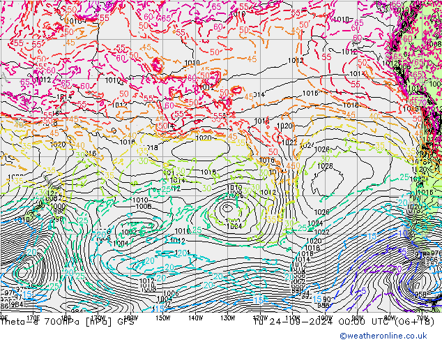 Theta-e 700hPa GFS Eylül 2024