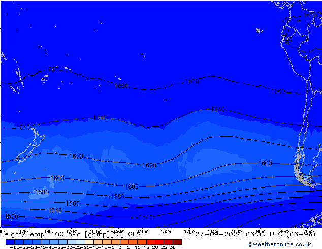 Height/Temp. 100 hPa GFS Fr 27.09.2024 06 UTC