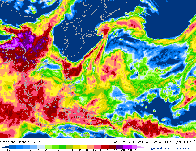 Soaring Index GFS Sa 28.09.2024 12 UTC