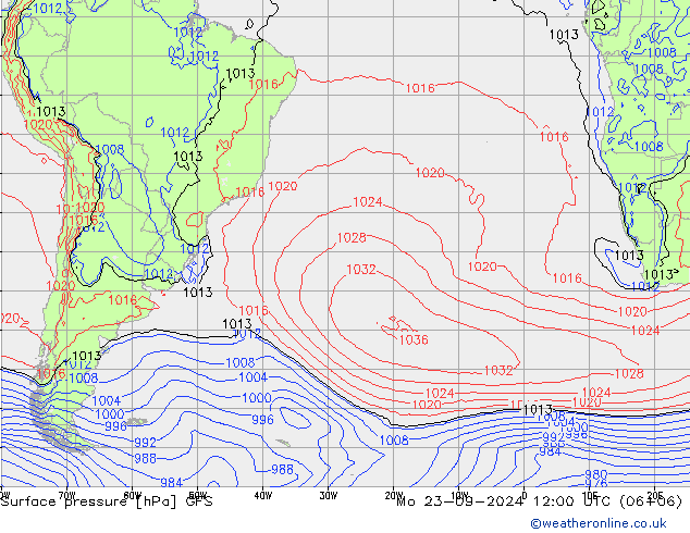 GFS: Seg 23.09.2024 12 UTC