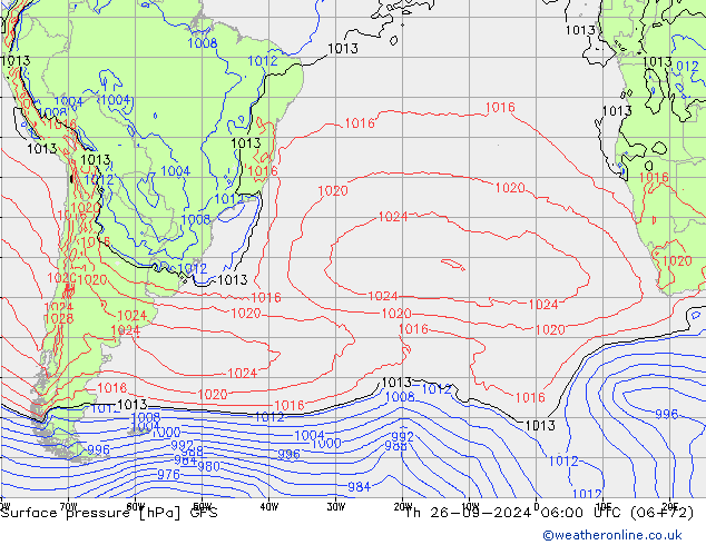 GFS: gio 26.09.2024 06 UTC