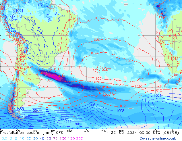 Nied. akkumuliert GFS Do 26.09.2024 00 UTC