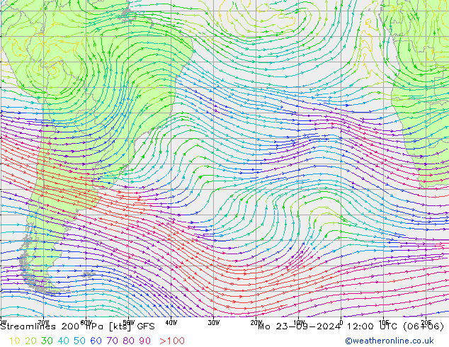 Rüzgar 200 hPa GFS Pzt 23.09.2024 12 UTC