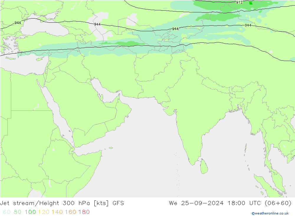 джет GFS ср 25.09.2024 18 UTC