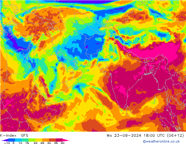 K-Index GFS Mo 23.09.2024 18 UTC