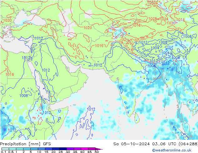 opad GFS so. 05.10.2024 06 UTC