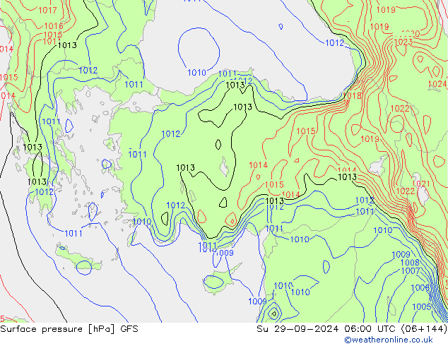 GFS: zo 29.09.2024 06 UTC