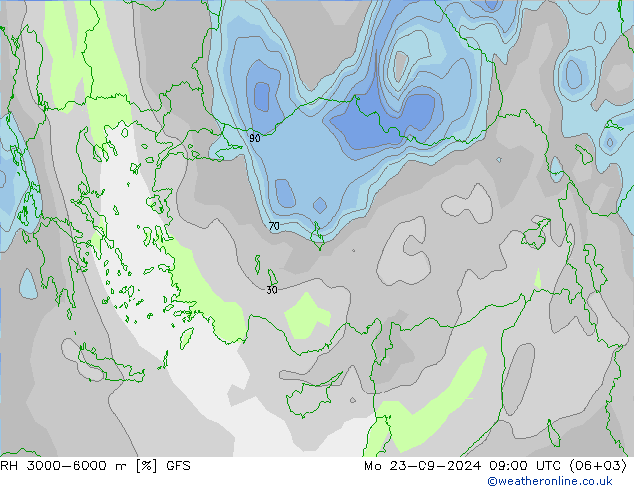 RH 3000-6000 m GFS  23.09.2024 09 UTC