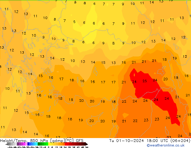 GFS: mar 01.10.2024 18 UTC