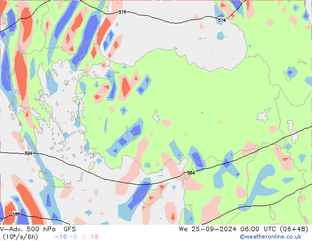 V-Adv. 500 hPa GFS St 25.09.2024 06 UTC