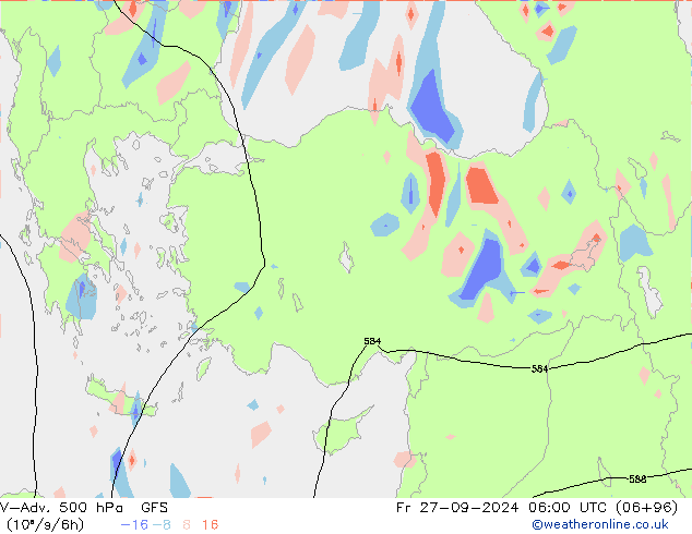 V-Adv. 500 hPa GFS pt. 27.09.2024 06 UTC