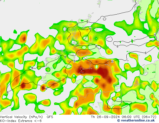 Convection-Index GFS Qui 26.09.2024 06 UTC