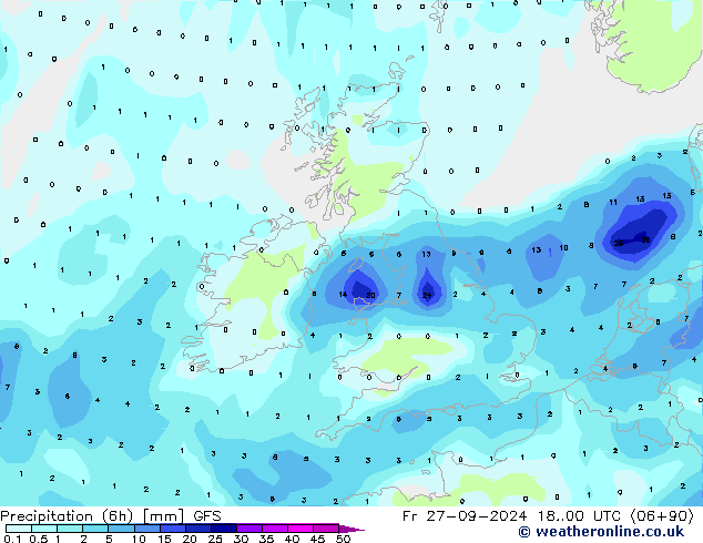 Z500/Rain (+SLP)/Z850 GFS Sex 27.09.2024 00 UTC