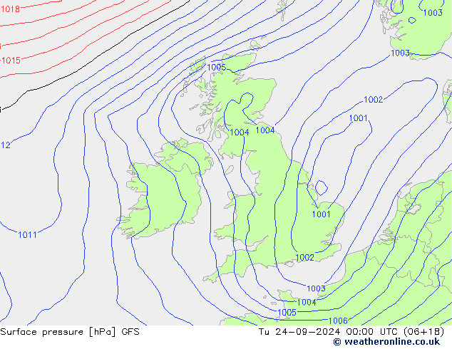 GFS: Tu 24.09.2024 00 UTC