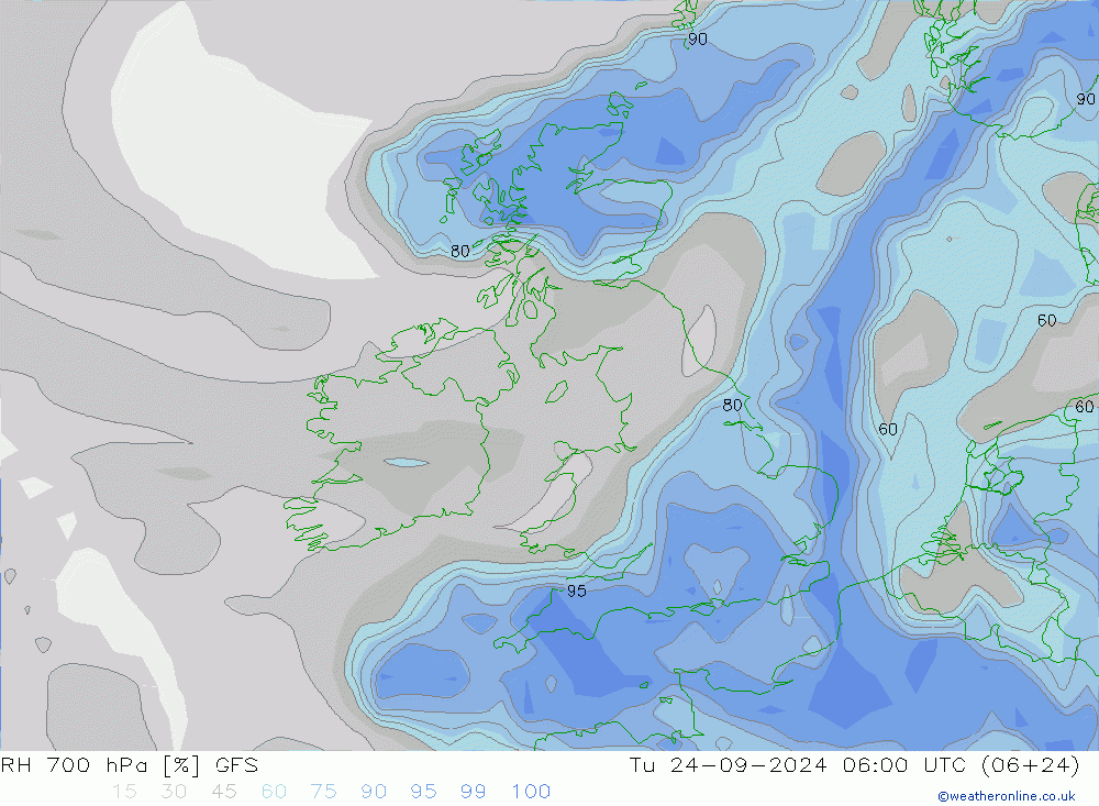 RV 700 hPa GFS di 24.09.2024 06 UTC