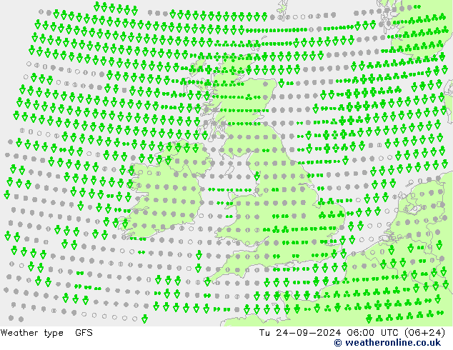 Modellwetter GFS Di 24.09.2024 06 UTC