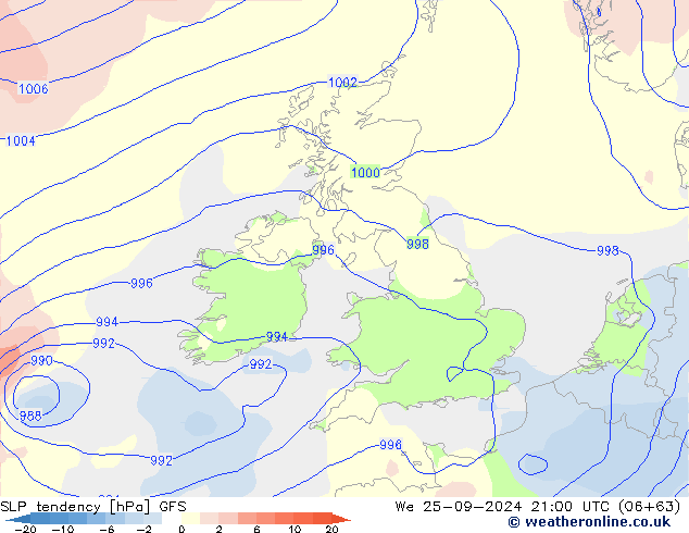 tendencja GFS śro. 25.09.2024 21 UTC